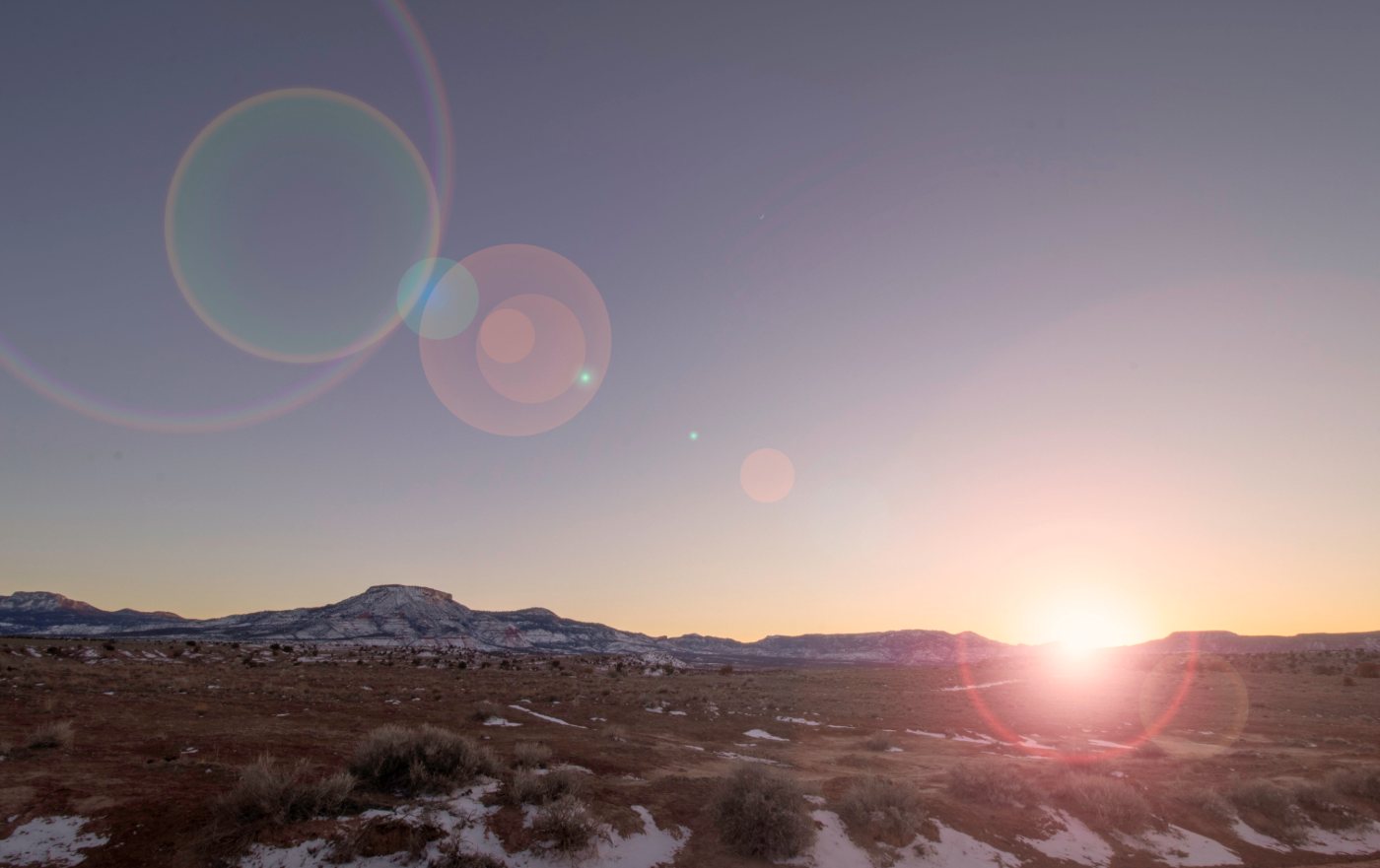 Winter Setting Sun